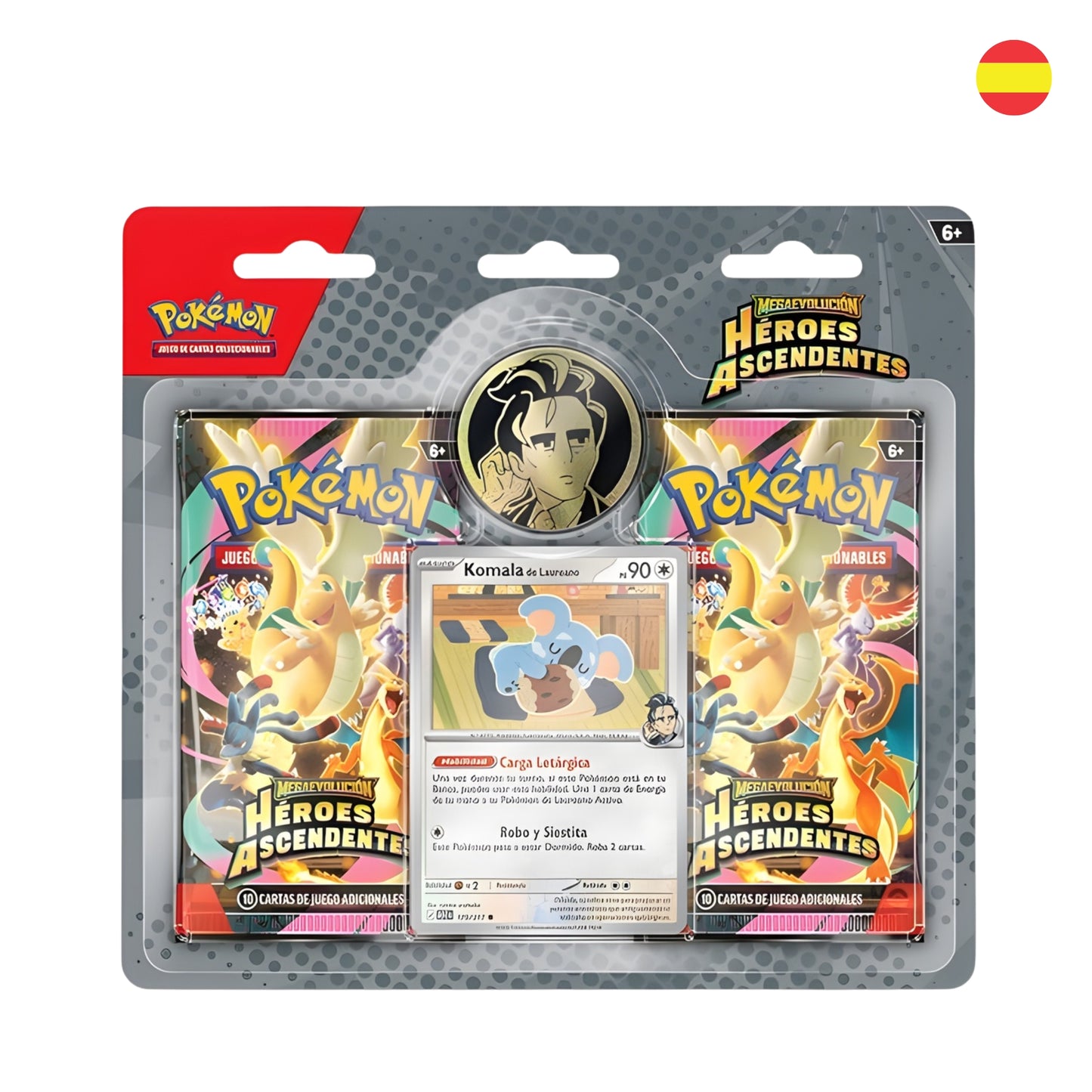 Blister de 2 Sobres Pokémon TCG: Héroes Ascendentes (Promo Komala / Tangela) (Español)