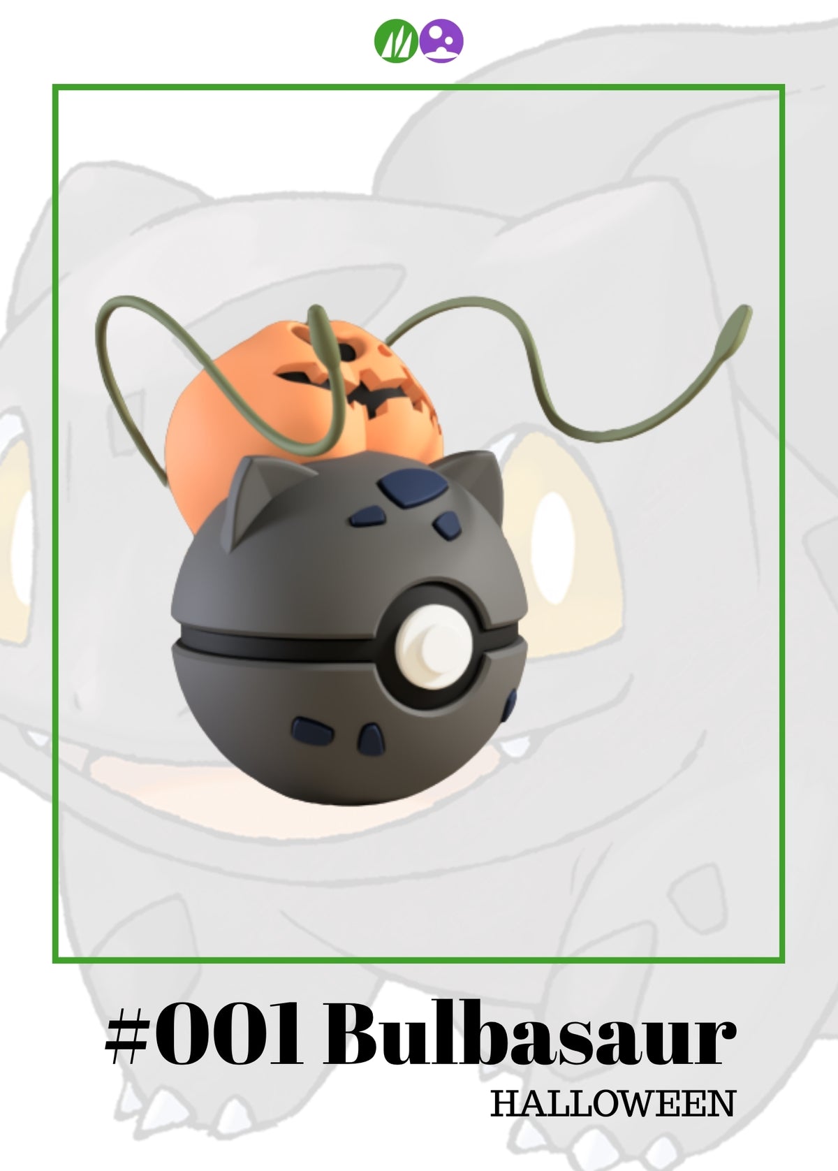 Bulbasaur Halloween Ball #001