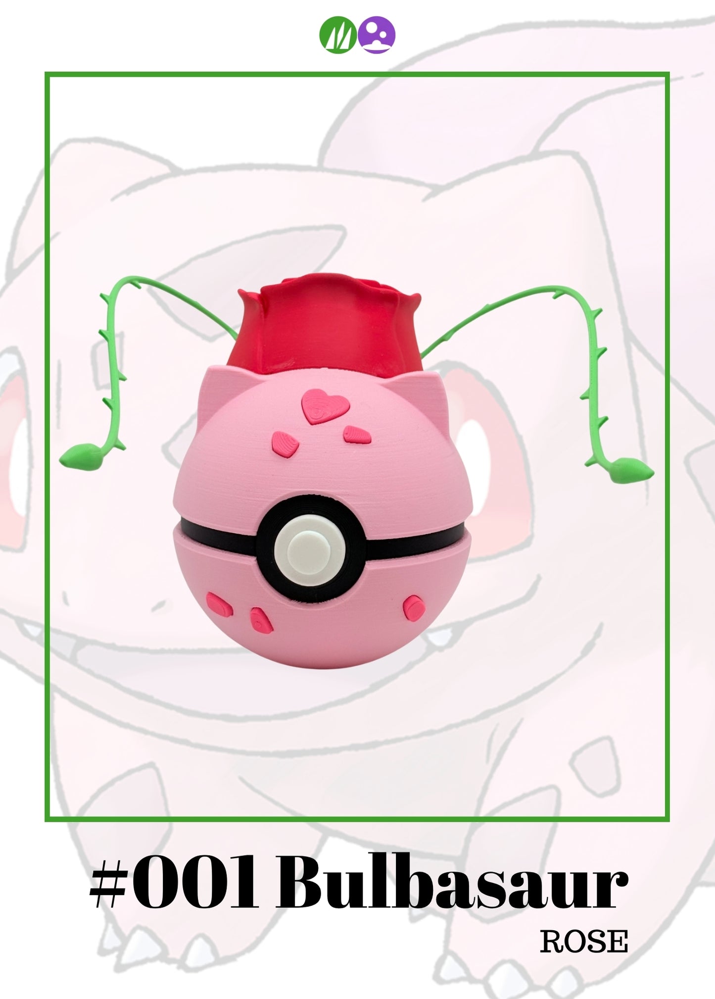 Bulbasaur Rose Ball #001