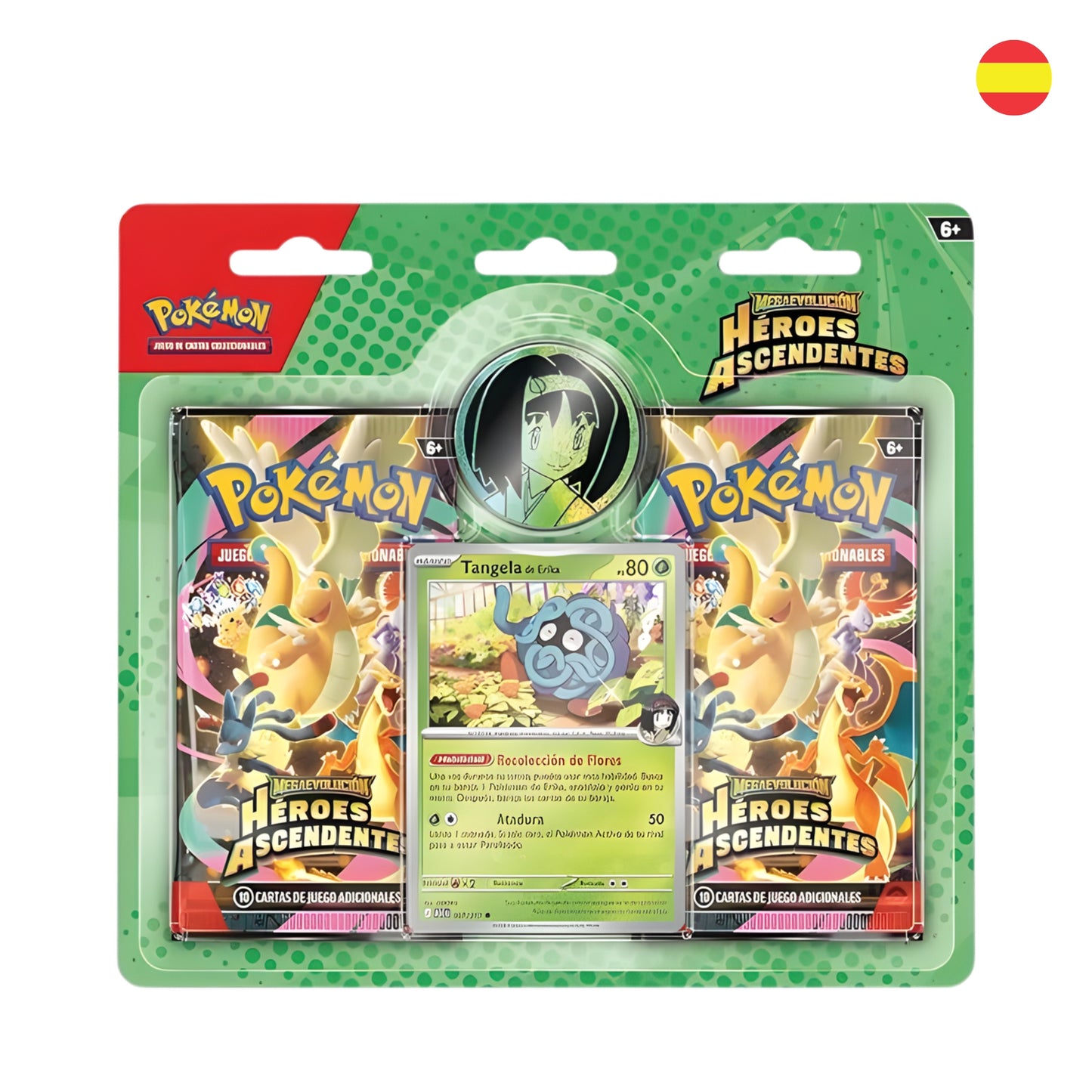 Blister de 2 Sobres Pokémon TCG: Héroes Ascendentes (Promo Komala / Tangela) (Español)