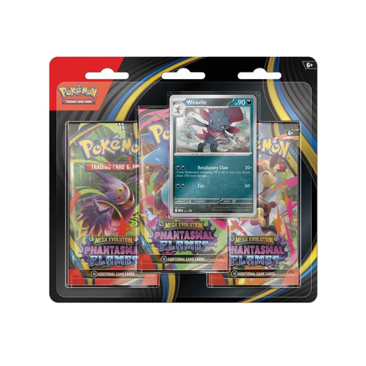 Blister 3 sobres Phantasmal Flames ver Weavile