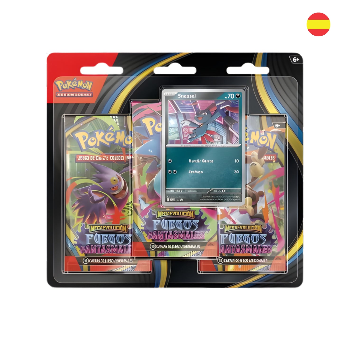 Blister de 3 Sobres I Pokémon TCG I Phantasmal Flames + Carta Promo I Español
