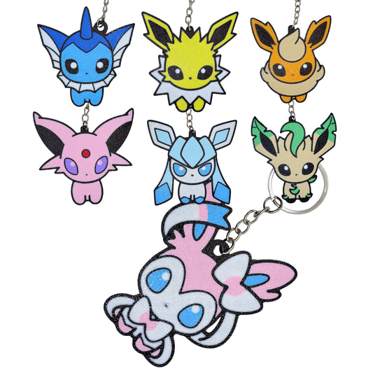 Llavero Evoluciones de Eevee - Impresión 3D en PLA de Alta Resistencia